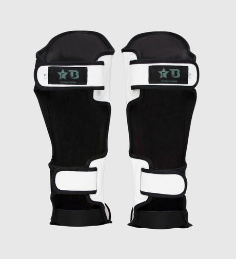 Tibiere Fairtex Kickboks FXB – Alb/Aur