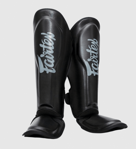 Tibiere Fairtex FXB – Negru/Gri