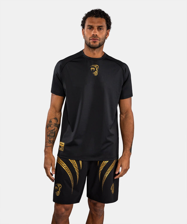 Koszulka Venum x Mike Tyson Tiger Dry Tech – Czarna/Złota