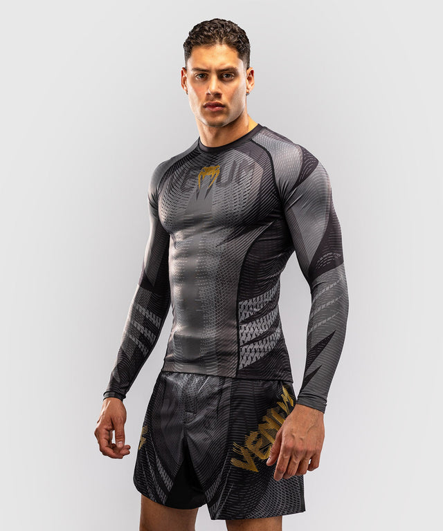 Venum Rashguard Galactic 3.0 Lange Ärmel – Schwarz/Gold