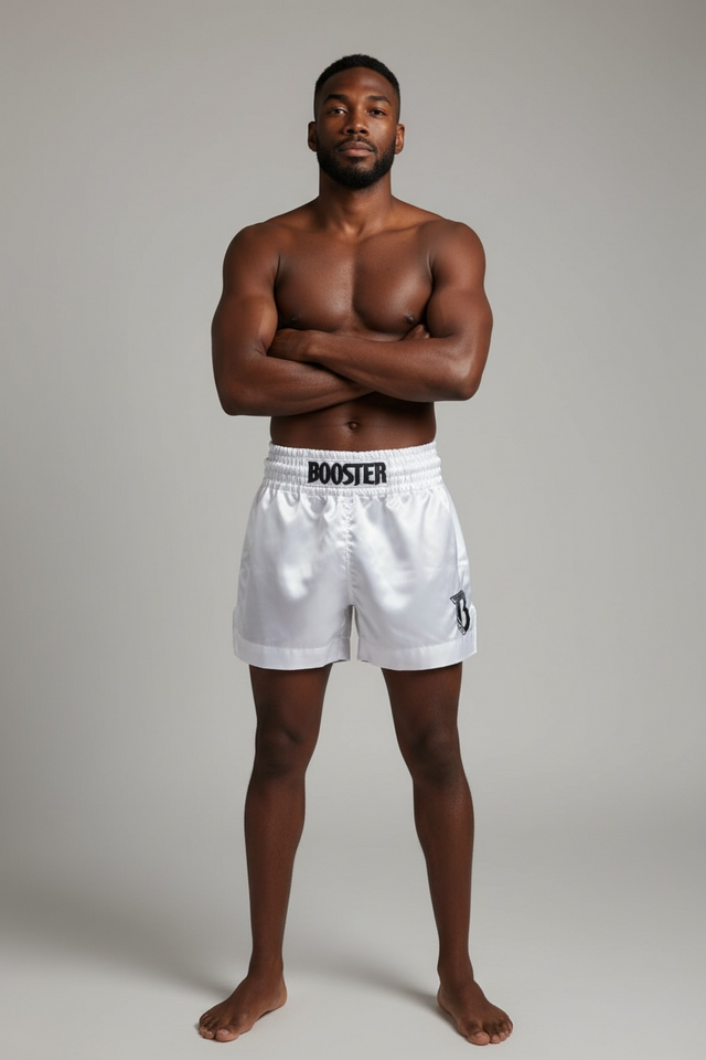 Calções de Muay Thai Booster TBT Core – Branco