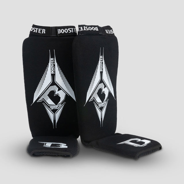 Booster Skinnebensbeskyttere AMSG Pro - Sort