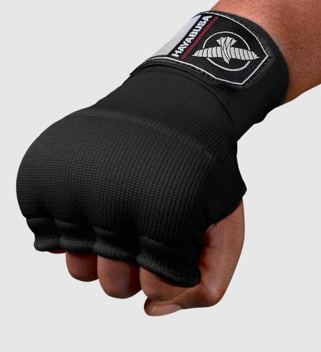 Hayabusa Rękawice wewnętrzne Quick Gel – Czarne – Bandaże bokserskie