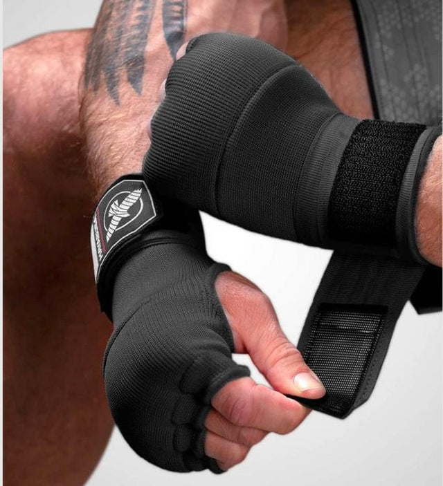 Guantes interiores Hayabusa Quick Gel – Negro – Vendas de boxeo