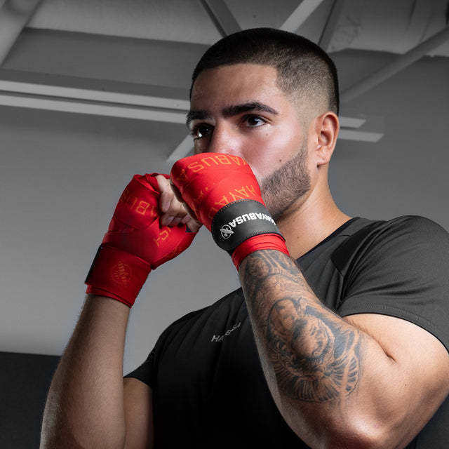 Ligaduras de boxe Hayabusa Deluxe – Vermelho