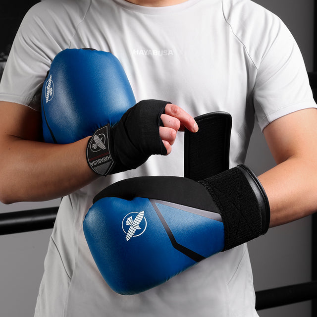 Luvas de boxe Hayabusa E1 – Azul/Preto