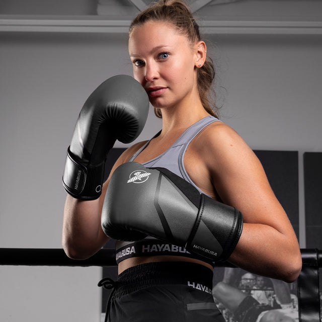 Boxerské rukavice Hayabusa E1 – Šedé/Černé