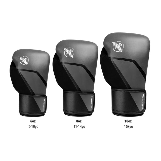 Dětské boxerské rukavice Hayabusa E1 – Šedé/Černé