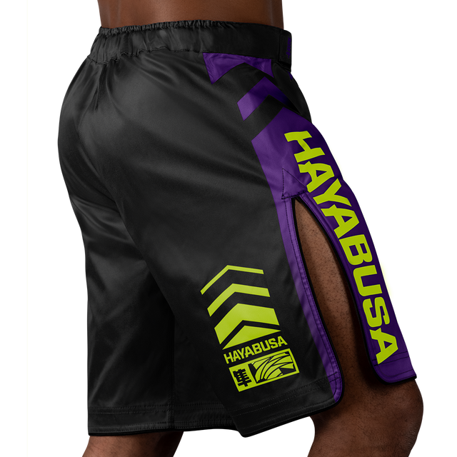 Shorts de MMA Hayabusa Icon Lang – Noir/Néon