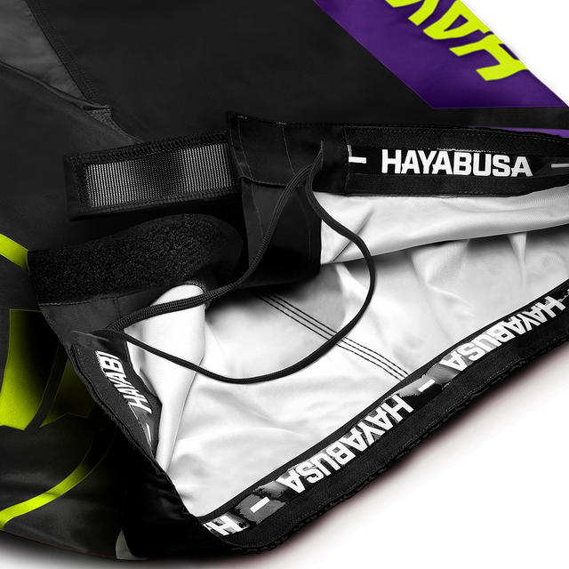Shorts de MMA Hayabusa Icon Lang – Noir/Néon