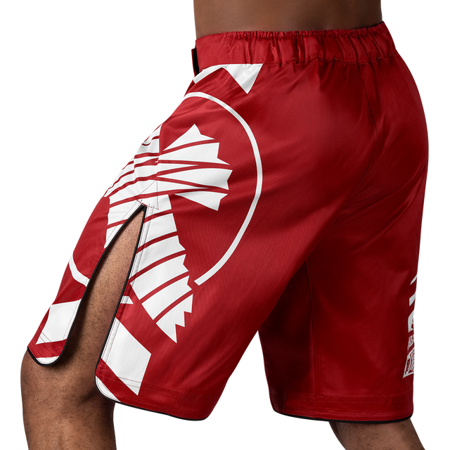 Shorts de MMA Hayabusa Icon Lang – Rouge/Blanc