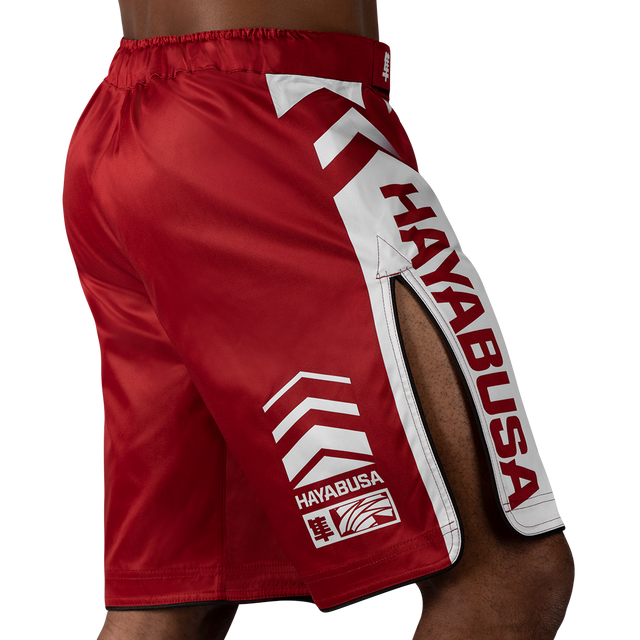 Shorts de MMA Hayabusa Icon Lang – Rouge/Blanc