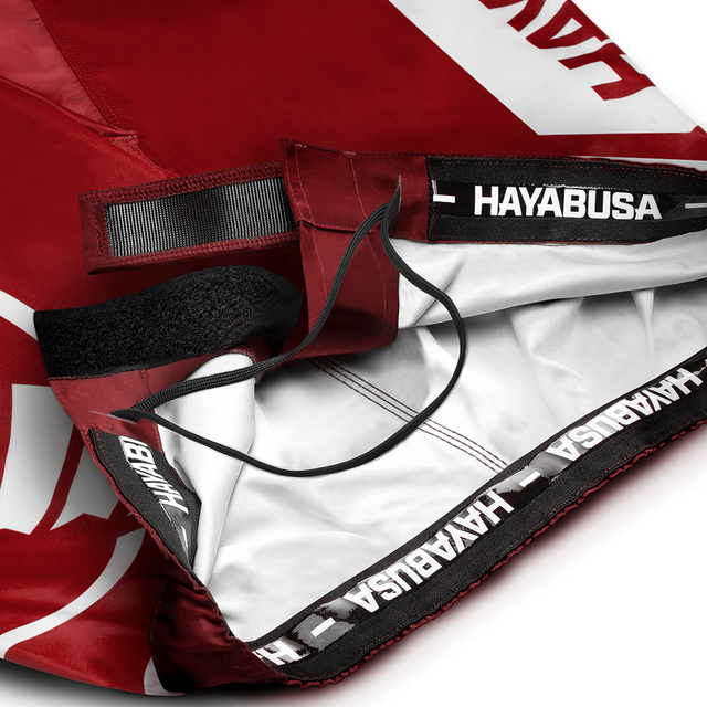 Shorts de MMA Hayabusa Icon Lang – Rouge/Blanc