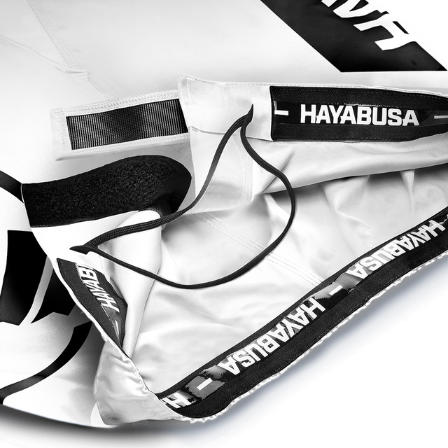 Pantalones de MMA Hayabusa Icon Lang – Blanco/Negro