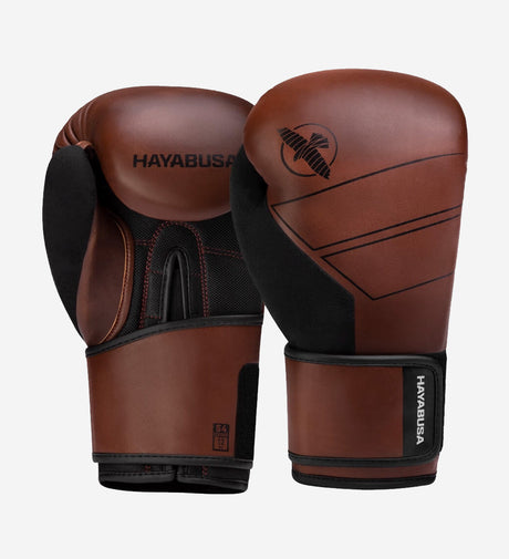 Guantes de boxeo Hayabusa S4 de piel – Marrón