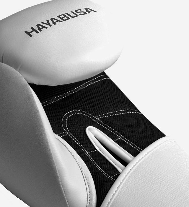 Mănuși de box Hayabusa S4 din piele – Alb