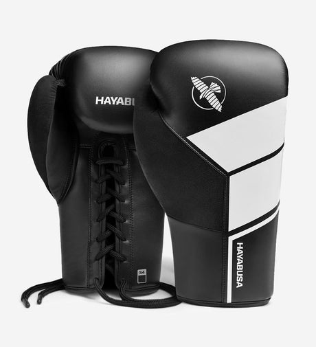 Guantes de boxeo Hayabusa S4 – Negro/Blanco