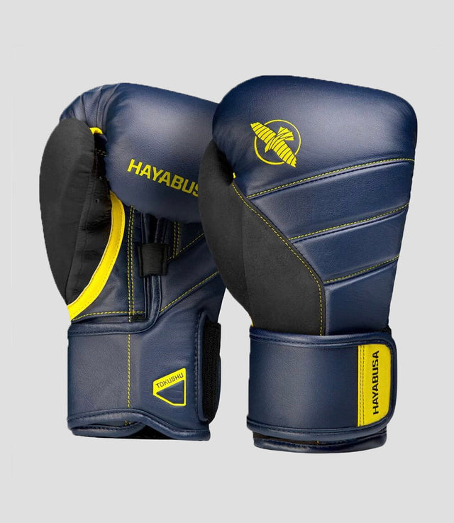 Boxerské rukavice Hayabusa T3 – Modré/Černé/Žluté
