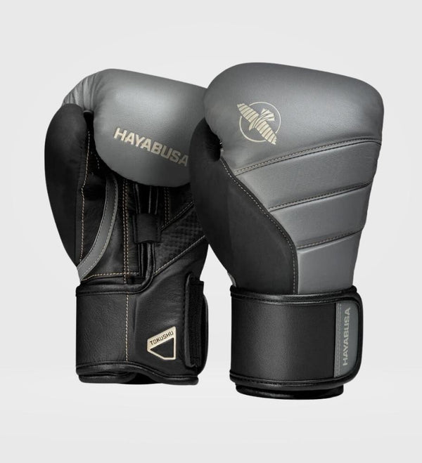 Rękawice bokserskie Hayabusa T3 – Szare/Czarne