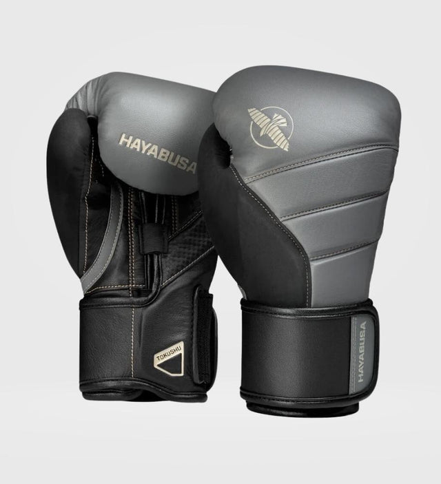 Luvas de boxe Hayabusa T3 – Cinzento/Preto