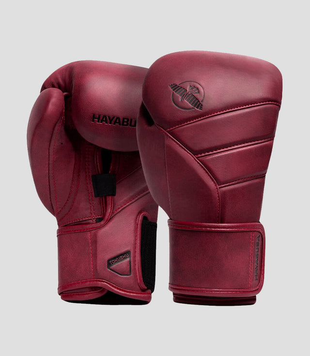 Luvas de boxe Hayabusa T3 LX – Vermelho Bordô