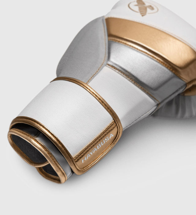 Hayabusa Boxhandschuhe T3 – Weiß/Gold – Boxhandschuhe