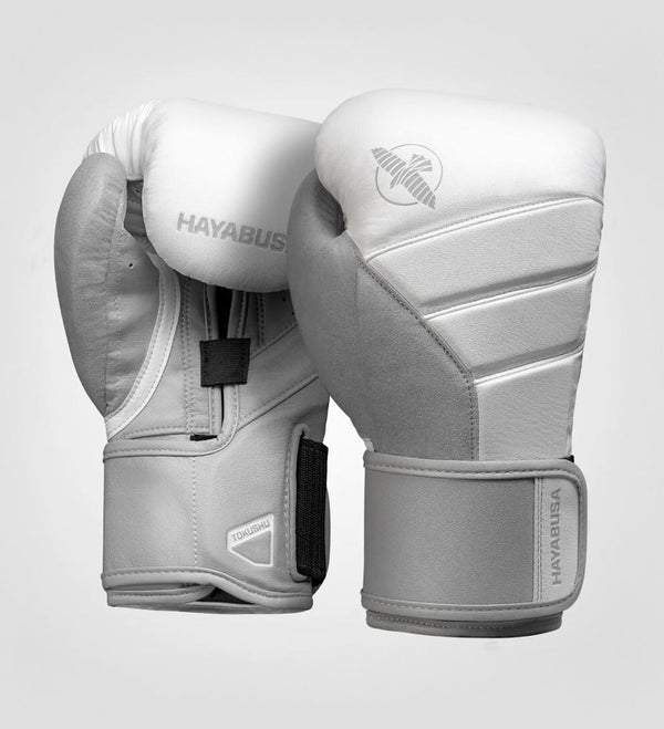 Rękawice bokserskie Hayabusa T3 – Białe/Szare