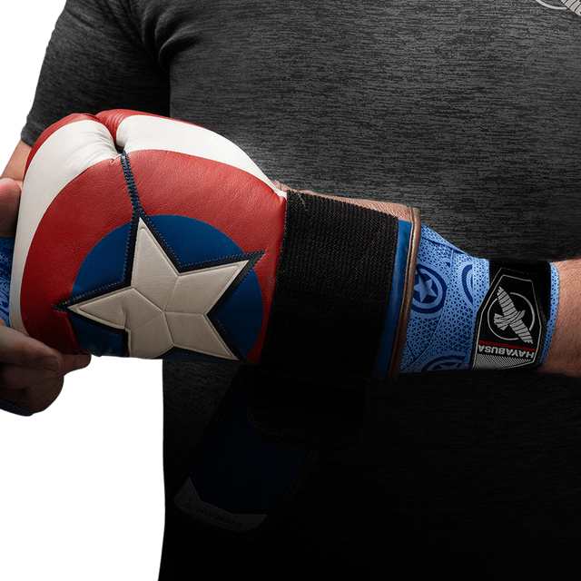 Bandaje de box Hayabusa x Marvel Elite - Captain America - Steve Rogers