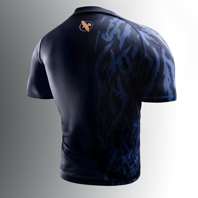 Rashguard Hayabusa Apex Manga Corta – Azul Oscuro