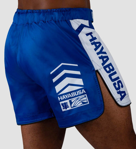 Hayabusa MMA Shorts Icon – Blå/Hvid – Shorts