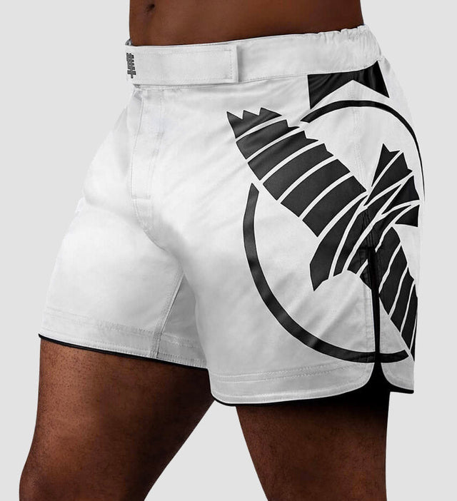 Spodenki MMA Hayabusa Icon – Białe/Czarne