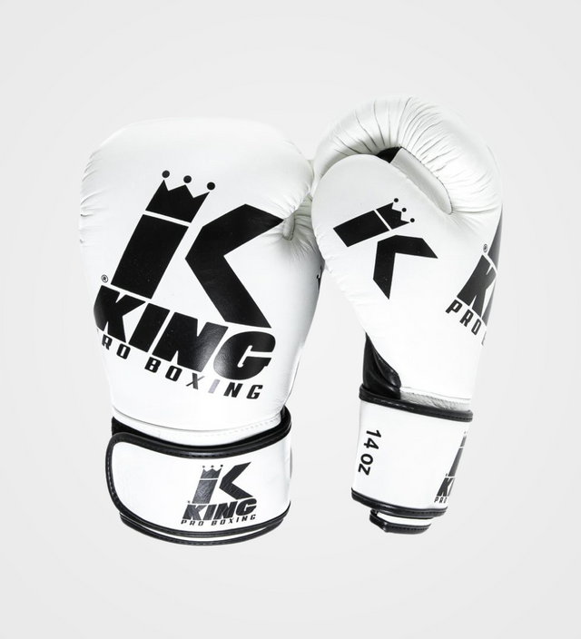 Luvas de boxe King Platinum – Branco/Preto