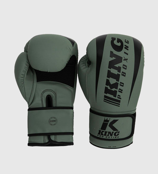 Guantes de boxeo King Pro Boxing Revo – Caqui Verde/Negro