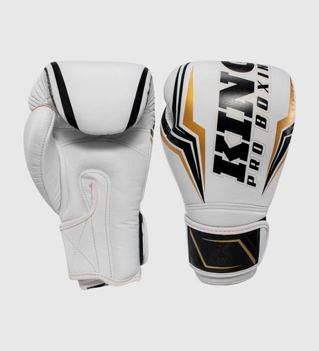 Luvas de boxe King Thor – Branco/Preto/Ouro