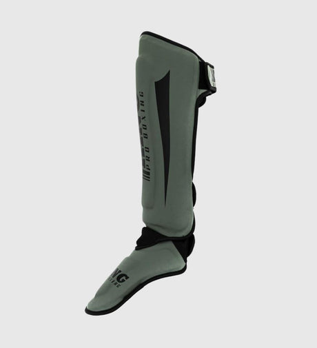Espinilleras King Kickboks Revo – Caqui Verde/Negro – Espinilleras