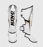 King Kickboks Scheenbeschermers Thor - Wit/Zwart/Goud - Kickboks Scheenbeschermers
