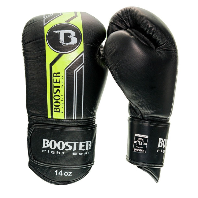 Gants de boxe Booster V9 – Noir/Jaune