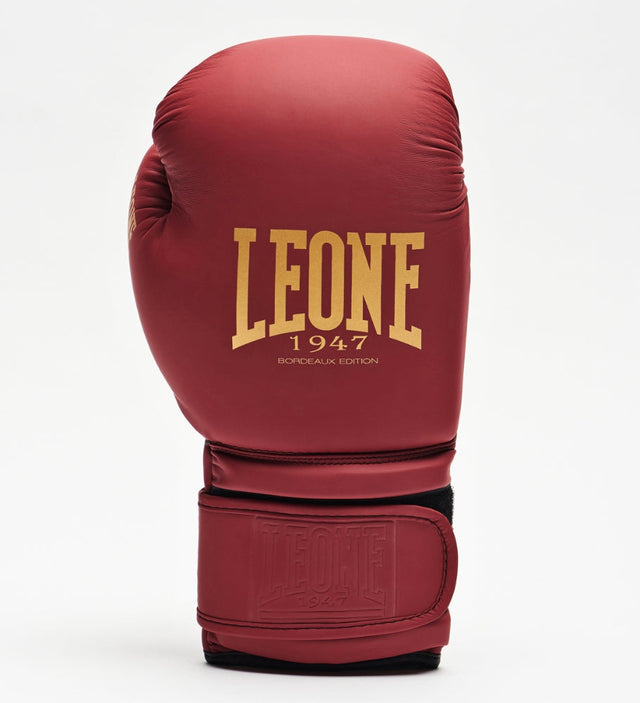 Mănuși de box Leone GN059X – Bordeaux/Aur