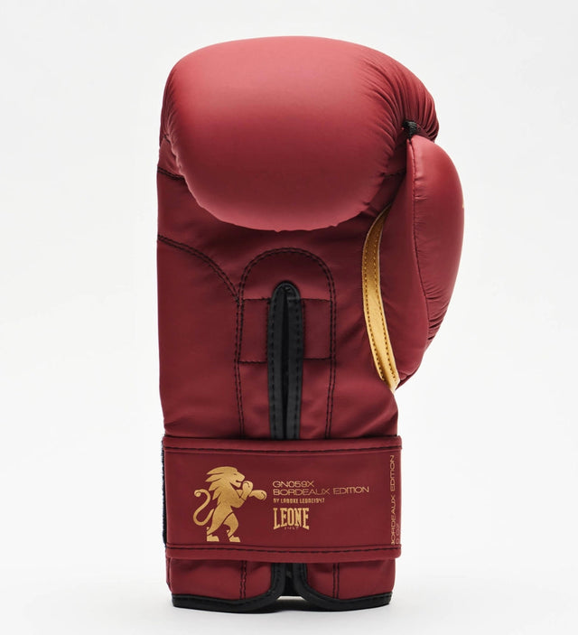 Mănuși de box Leone GN059X – Bordeaux/Aur