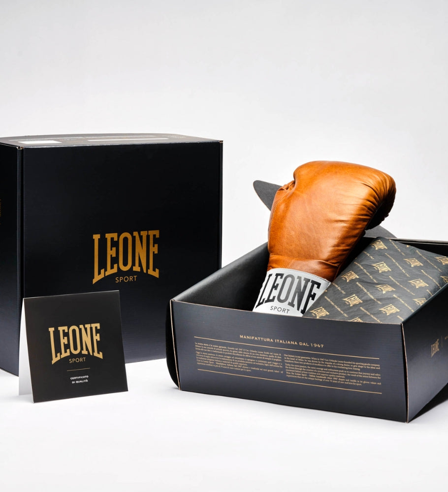 Gants de boxe Leone Sport avec lacets – Romeo Vintage – Gants de boxe