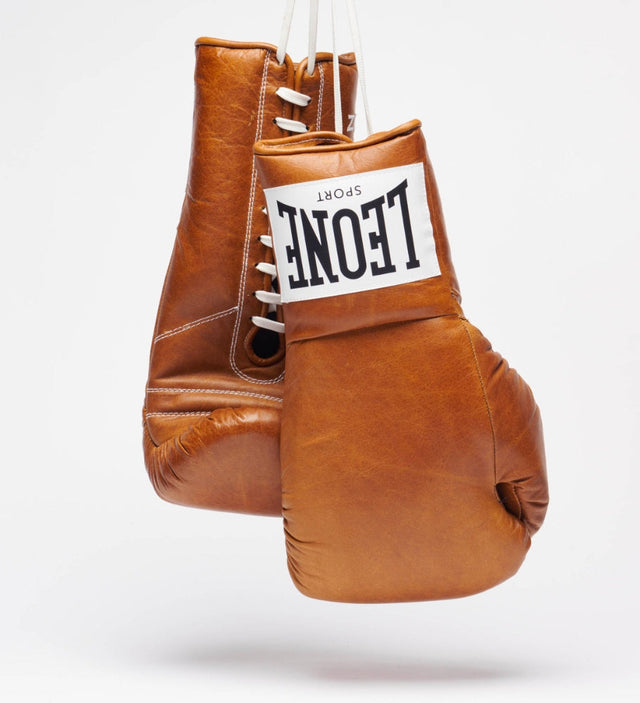 Gants de boxe Leone Sport avec lacets – Romeo Vintage – Gants de boxe