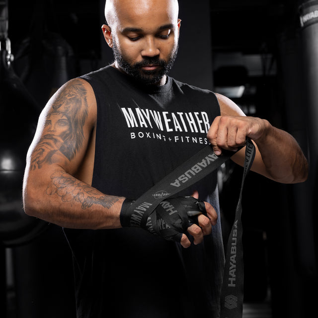 Bende da boxe Hayabusa x Mayweather Deluxe – Nero/Grigio