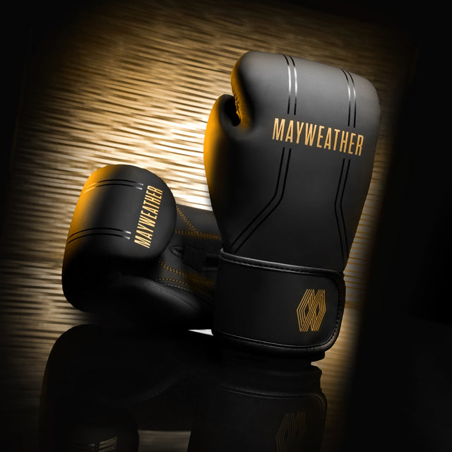Gants de boxe Hayabusa x Mayweather Contender – Noir/Or
