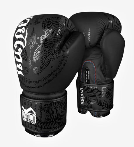 Rękawice bokserskie Phantom Muay Thai – Czarne/Białe – Rękawice bokserskie