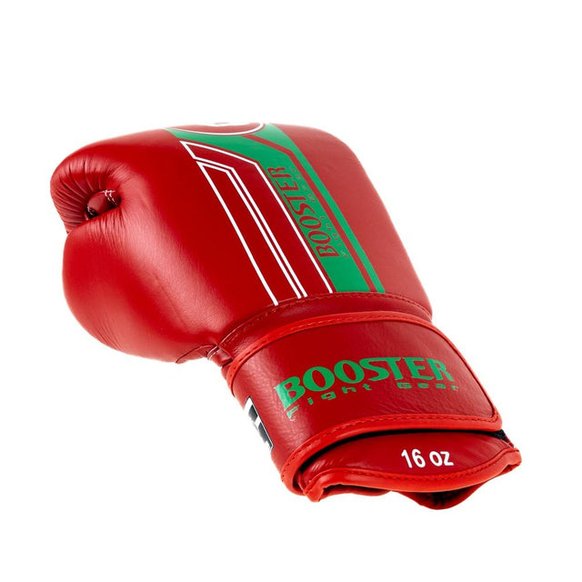 Luvas de boxe Booster V9 'Morocco' – Vermelho/Verde