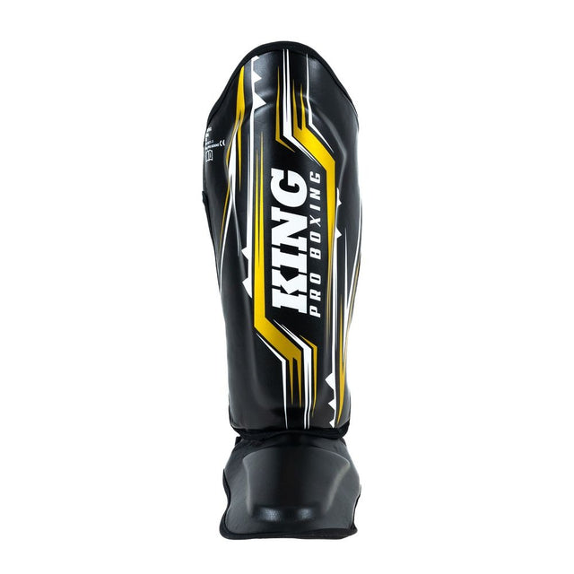 King Pro Boxing Benskydd Spartan – Svart/Gul