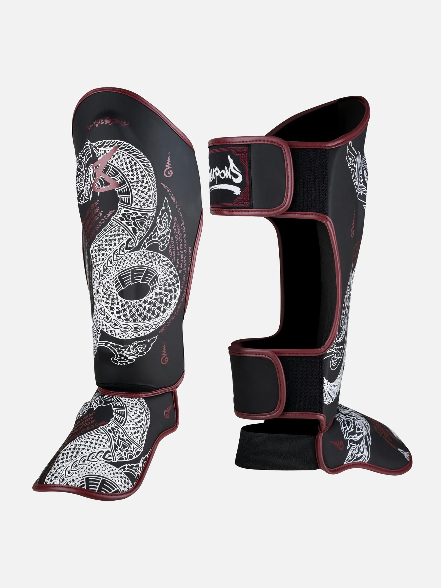 Paratibie 8 WEAPONS Sak Yant Naga – Nero/Bordeaux