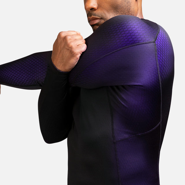 Rashguard Hayabusa Fusion Manches longues – Noir/Violet