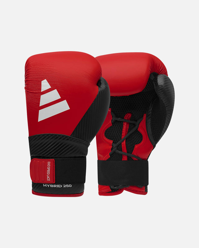 Luvas de boxe Adidas Hybrid 250 Duo – Vermelho/Preto