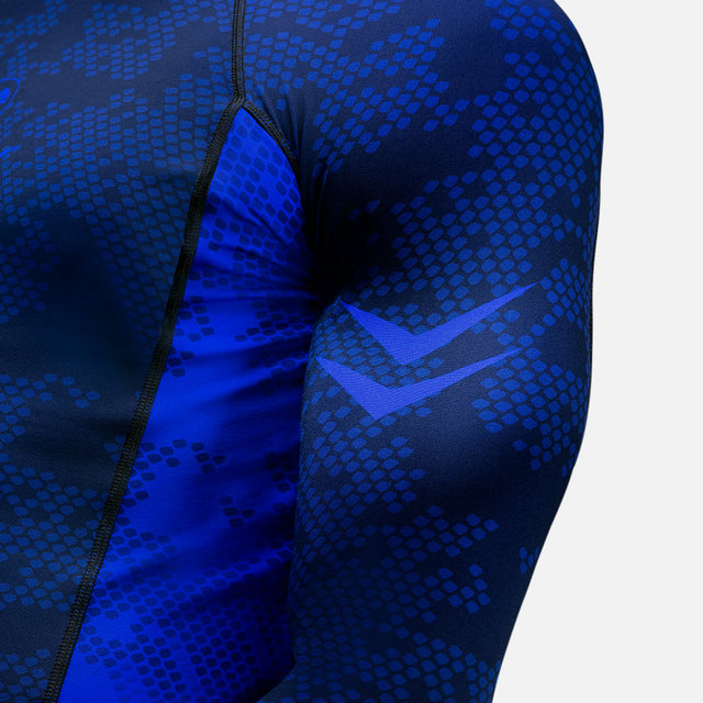 Hayabusa Rashguard Ranked Mâneci Lungi - Albastru